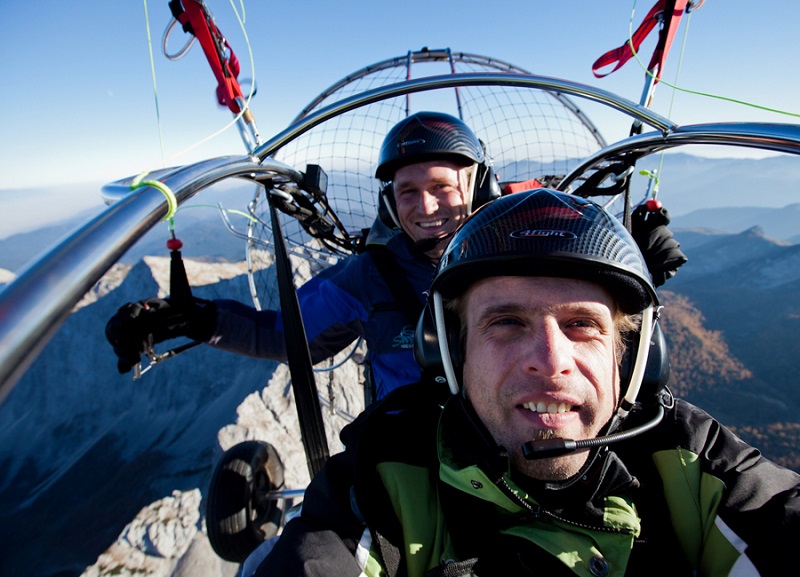 Paragliding in Bled in Slovenia